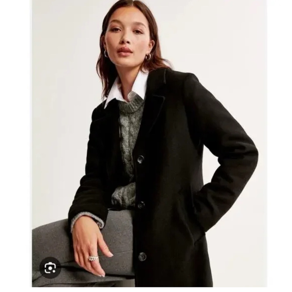 Abercrombie & Fitch Women's Navy Trench Coat / XS Petite